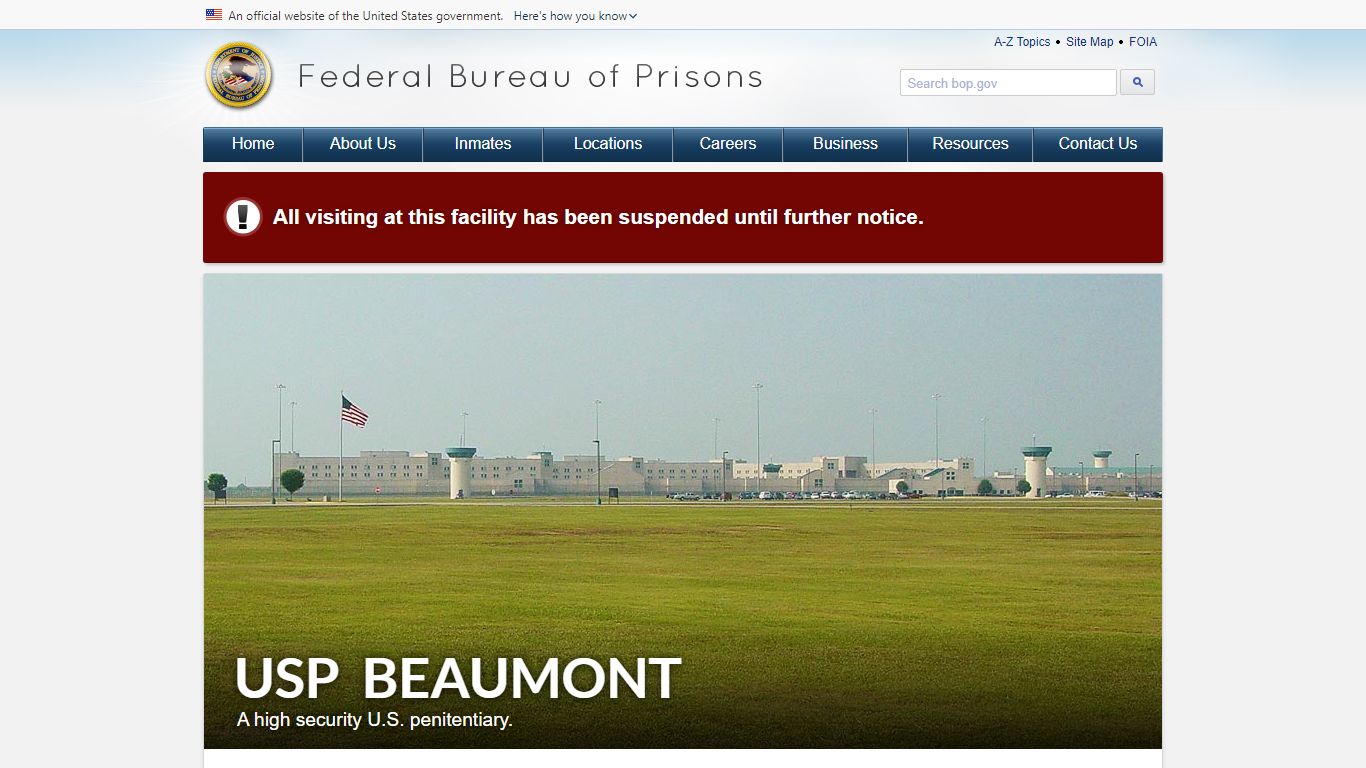 USP Beaumont - Federal Bureau of Prisons